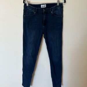 DU/ER Women's Dark Blue Skinny Jeans Size 30 Classic High Rise Closet Staple